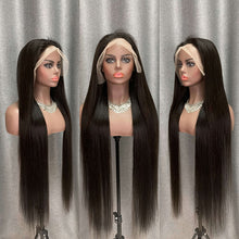 Load image into Gallery viewer, Straight Hair 13×4 Transparent Lace Front Wigs Human Hair Wigs
