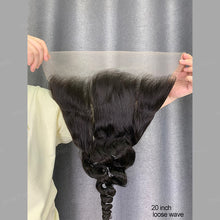 Load image into Gallery viewer, Loose Wave 13x6 Transparent Lace Frontal Long Last 100% Human Hair