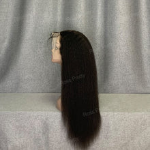 Load image into Gallery viewer, Kinky Straight Human Hair 13x6 Lace Frontal Wig | Pre-made Wig