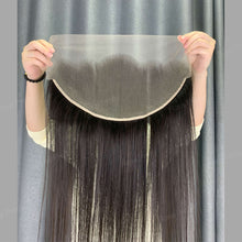 Load image into Gallery viewer, Straight 13x6 Lace Frontal Transparent Swiss Lace Human Hair