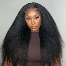 Load image into Gallery viewer, Kinky Straight Hair 13×4 Lace Front Wigs | Pre-made Wig