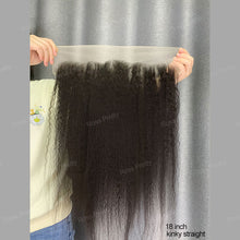 Load image into Gallery viewer, Kinky Straight 13x6 Frontal Transparent Swiss Lace Human Hair Beauty Supply
