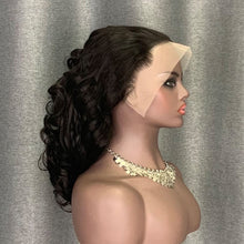 Load image into Gallery viewer, Double Drawn Wig Bouncy Curly 12 Inch 13x4 Lace Front
