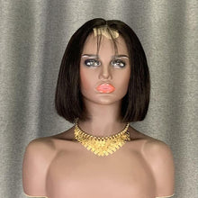 Load image into Gallery viewer, Wear and Go Glueless Bob Wig Kim K Style Bone Straight Hair
