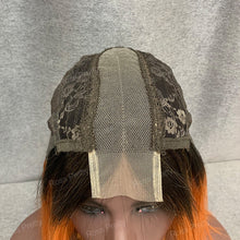 Load image into Gallery viewer, Kim K Bob Style 2x6 Lace Ombre Color 1b-4-27 Bob Wig Human Hair