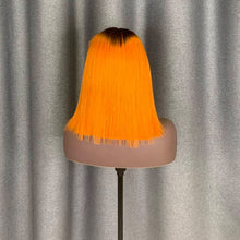 Load image into Gallery viewer, Raw Hair Bob Wig Ginger Ombre Color