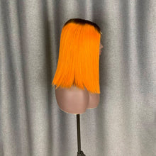 Load image into Gallery viewer, Raw Hair Bob Wig Ginger Ombre Color