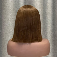 Load image into Gallery viewer, Honey Blonde Skunk Stripe Straight Bob Wig 2x6 Wig