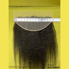 Load image into Gallery viewer, Kinky Straight 13x6 Frontal Transparent Swiss Lace Human Hair Beauty Supply