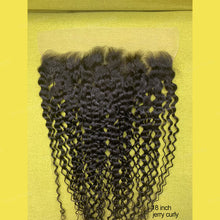 Load image into Gallery viewer, Lace Frontal 13x6 Transparent Swiss Lace Jerry Curly Frontal Human Hair Beauty Supply