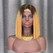 Load image into Gallery viewer, #4-27 Bob Wig Human Hair 2x6 Lace Wig Beauty Supply