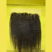 Load image into Gallery viewer, Kinky Straight 13x6 Frontal Transparent Swiss Lace Human Hair Beauty Supply