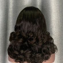 Load image into Gallery viewer, Double Drawn Wig Egg Curly Fumi Hair 4x4 Closure Wig Transparent Lace