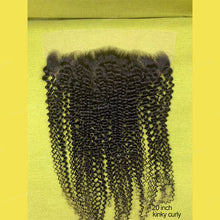 Load image into Gallery viewer, Kinky Curly Lace Frontal 13x6 Transparent Swiss Lace Human Hair Beauty Supply