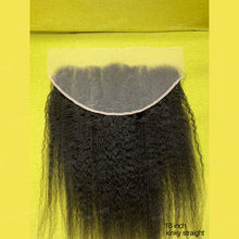 Load image into Gallery viewer, Kinky Straight 13x6 Frontal Transparent Swiss Lace Human Hair Beauty Supply