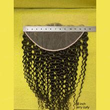 Load image into Gallery viewer, Lace Frontal 13x6 Transparent Swiss Lace Jerry Curly Frontal Human Hair Beauty Supply