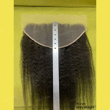 Load image into Gallery viewer, Kinky Straight 13x6 Frontal Transparent Swiss Lace Human Hair Beauty Supply