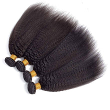 Load image into Gallery viewer, Kinky Straight Bundles 4PCS Peruvian Virgin Hair
