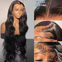 Load image into Gallery viewer, 13x6 HD Lace Frontal Wigs Human Hair Body Wave Pre-plucked with Baby Hair