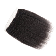 Load image into Gallery viewer, Kinky Straight Virgin Hair 4 Bundles With 13x4 Frontal
