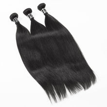 Load image into Gallery viewer, Straight Hair 3 Bundles With 4x4 Closure 100% Virgin Hair