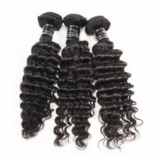Load image into Gallery viewer, 3 Bundles With 13x4 Frontal Deep Wave Curly Virgin Hair