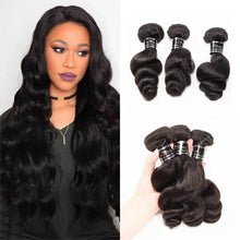Load image into Gallery viewer, Brazilian Virgin Hair Loose Wave Bundles 3PCS/ Pack