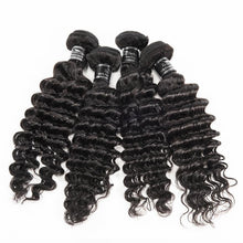 Load image into Gallery viewer, Deep Wave Virgin Hair 4 Bundles With 13x4 Frontal