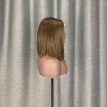 Load image into Gallery viewer, Kim K Bob Style 2x6 Lace Bob Wig Brown Human Hair