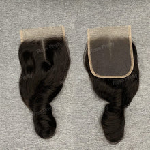 Load image into Gallery viewer, Bouncy Curly Double Drawn Hair 3Bundles With 4x4 Lace Closure