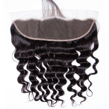 Load image into Gallery viewer, Loose Deep Virgin Hair 3 Bundles With Frontal 13x4