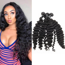 Load image into Gallery viewer, Loose Deep 4 Bundles Peruvian Virgin Hair Weave