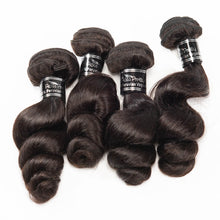 Load image into Gallery viewer, Loose Wave 4 Bundles Peruvian Virgin Hair Bouncy Weave