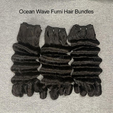 Load image into Gallery viewer, Ocean Wave Double Drawn Hair 3Bundles With 4x4 Lace Closure