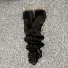 Load image into Gallery viewer, Ocean Wave Double Drawn Hair 3Bundles With 4x4 Lace Closure