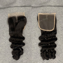 Load image into Gallery viewer, Ocean Wave Double Drawn Hair 3Bundles With 4x4 Lace Closure