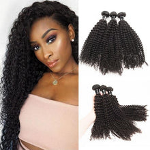 Load image into Gallery viewer, Peruvian Kinky Curly 3 Bundles High Quality Virgin Hair