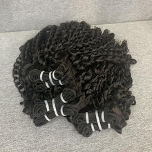Load image into Gallery viewer, Pixie Curly Bundles Double Drawn Hair Weave 3PCS/ Pack 300 Grams