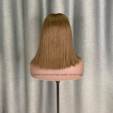 Load image into Gallery viewer, Raw Hair Brown Bob Wig 2x6 Lace Closure Unit