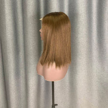 Load image into Gallery viewer, Raw Hair Brown Bob Wig 2x6 Lace Closure Unit