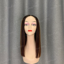 Load image into Gallery viewer, Raw Hair Bob Wig Unprocessed Wig Highlight Piano P4-27 Color Lace Bob Wig