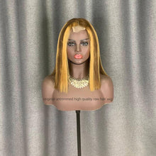 Load image into Gallery viewer, Raw Hair Highlight Bob Wig 2x6 Lace Closure Unit