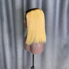 Load image into Gallery viewer, Raw Hair Ombre Color Bob Wig 2x6 Lace Closure Unit