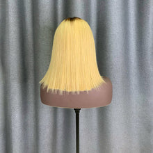 Load image into Gallery viewer, Raw Hair Ombre Color Bob Wig 2x6 Lace Closure Unit