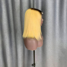 Load image into Gallery viewer, Raw Hair Ombre Color Bob Wig 2x6 Lace Closure Unit
