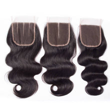Load image into Gallery viewer, Body Wave Virgin Hair 4 Bundles With Closure