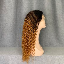 Load image into Gallery viewer, 5 Textures Ombre Wigs Straight & Curly 13x4 Lace Front Wig