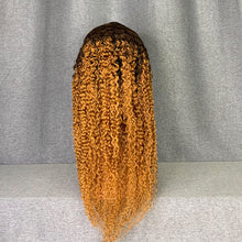 Load image into Gallery viewer, 5 Textures Ombre Wigs Straight & Curly 13x4 Lace Front Wig
