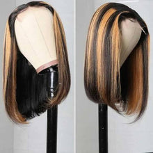 Load image into Gallery viewer, P4/27 Highlight 13X4 Lace Frontal Bob Wigs Straight Human Hair Wigs