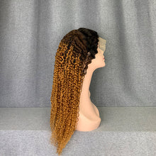 Load image into Gallery viewer, 5 Textures Ombre Wigs Straight & Curly 13x4 Lace Front Wig